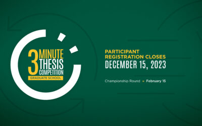New Award for Three Minute Thesis Competition